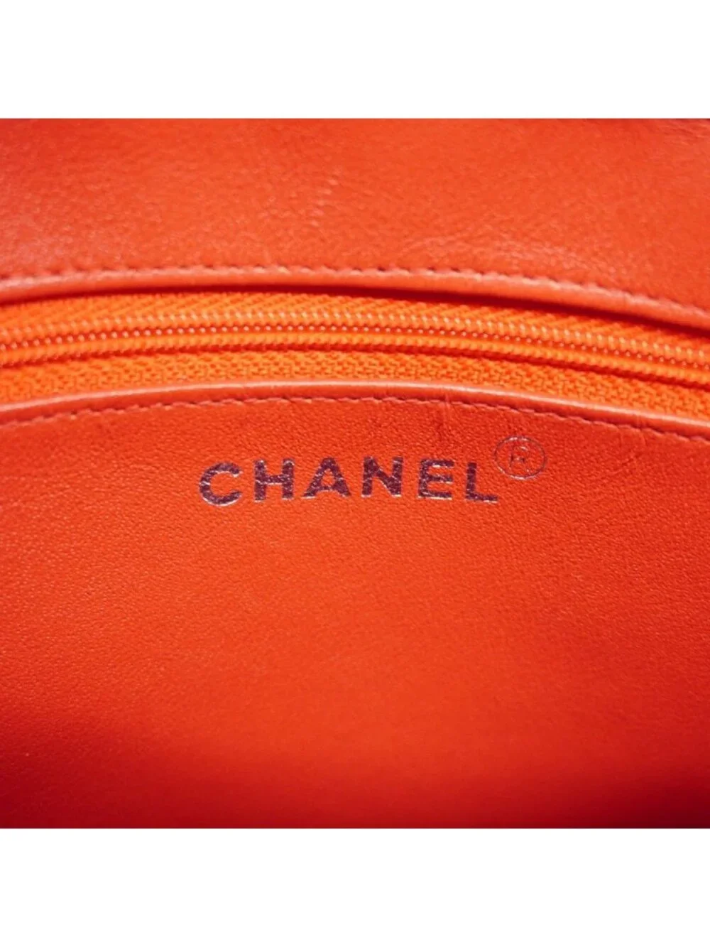 Chanel Chain Tote Quilted Caviar Leather Red Silver
